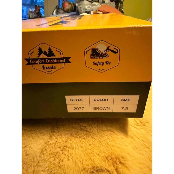 Ad Tec Women's Steel Toe Work Boots Brown Crazy Horse Leather Size 7.5, NIB - Picture 7 of 12